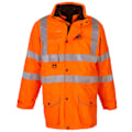 Miniatyrbild 1 av 4: Yoko Hi Vis Multi-Funktionell Andningsbar & Vattentät 7-i-1 Jacka Hi Vis Orange XL