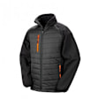 Miniatyrbild 1 av 3: Result Herr Svart Compass Vadderad Soft Shell Jacka M Svart/Orange Black/Orange M