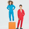 Miniatyrbild 2 av 2: Skinnifit Minni Barn/Barn Zip Up All-In-One 11/12 År Röd Red 11/12 Years
