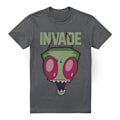 Miniatyrbild 1 av 5: Invader Zim Herr Invadera T-Shirt S Kolgrå Charcoal S