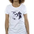 Miniatyrbild 3 av 4: Netflix Dam/Kvinnor The Witcher Wolf Logo Infill Bomull T-Shirt White XL