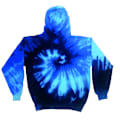 Miniatyrbild 1 av 3: Colortone Unisex Regnbåge Tie Dye Pullover Hoodie L Blå Ocean Blue Ocean L
