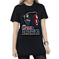 Miniatyrbild 5 av 6: Avengers Infinity War Dam/Damer Captain America Bomull Pojkvän Black 3XL