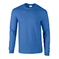 Miniatyrbild 1 av 3: Gildan Unisex Vuxen Ultra Plain Bomull Långärmad T-shirt 4XL Royal Blue 4XL