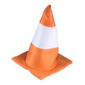 Bristol Novelty Unisex Trafikkon Hat En Storlek Orange/Vit Orange/White One Size