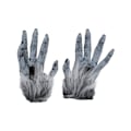 Miniatyrbild 2 av 3: Smiffys Unisex Vuxen Varulv Fuskpäls Halloween Kostymhandskar Grey One Size