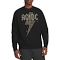Miniatyrbild 5 av 5: AC/DC Unisex Vuxen Leopardtryck Blixt Tröja M Svart Black M