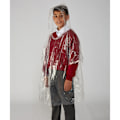 Miniatyrbild 2 av 2: Barn Poncho i Plast med Huva, Återanvändbar, One Size, Transparent Clear One Size