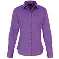 Miniatyrbild 1 av 2: Premier Dam/Dam Poplin Långärmad Blus 16 Rich Violet Rich Violet 16