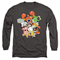 Miniatyrbild 3 av 3: SvampBob Fyrkant Unisex Vuxen Hela Gänget T-Shirt XXL C Charcoal XXL