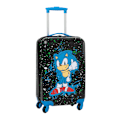Miniatyrbild 3 av 4: Sonic The Hedgehog 4-hjulig kabinväska One Size Svart/Blå Black/Blue One Size
