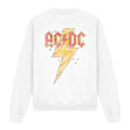 Miniatyrbild 1 av 5: AC/DC Unisex Vuxen Sketch Bolt Sweatshirt XL Vit White XL