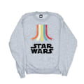 Miniatyrbild 1 av 4: Star Wars Retro Rainbow Sweatshirt för pojkar 7-8 år Sports Grey Sports Grey 7-8 Years
