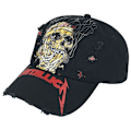 Miniatyrbild 1 av 2: Metallica One Distressed Skull Baseball Cap One Size Black Black One Size