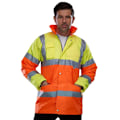Miniatyrbild 2 av 2: Yoko Unisex Vuxen Kontrast Hi-Vis Jacka S Gul/Orange Yellow/Orange S