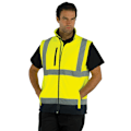 Miniatyrbild 2 av 2: Yoko Hi Vis Softshell Väst / Arbetskläder (2-pack) M Hi-Vis Yellow/Navy M