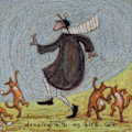 Miniatyrbild 2 av 2: Sam Toft Dancing With My Bird Träskylt En Storlek Flerfärgad Multicoloured One Size
