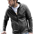 Miniatyrbild 4 av 4: Tee Jays Herr Full Zip Active Lättvikts Fleece Jacka XL Mörk Dark Grey XL