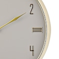 Miniatyrbild 2 av 2: Hometime Rund Väggklocka Grå & Guld One Size Vit White One Size