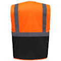Miniatyrbild 2 av 3: Yoko Unisex Adult Executive Hi-Vis Waistcoat M Orange/Black Orange/Black M
