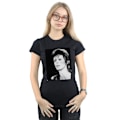 Miniatyrbild 2 av 3: David Bowie Dam/Kvinnor Ziggy Looking Bomull T-shirt XL Svart Black XL