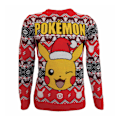 Miniatyrbild 1 av 2: Pokemon Unisex Vuxen Pikachu Stickad Tröja M Flerfärgad Multicoloured M