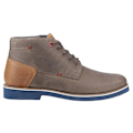 Miniatyrbild 4 av 5: POD Herr Aries Oljat Läder Chukka Boots 11 UK Grå Grey 11 UK