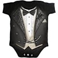 Miniatyrbild 1 av 2: Spiral Direct Baby Tuxed Sleepsuit 3-6 Månader Svart Black 3-6 Months