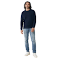 Miniatyrbild 3 av 3: Iqoniq Unisex Vuxen Etosha Återvunnen Bomull Lättvikts Sweatshirt Navy XXL