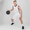 Miniatyrbild 3 av 4: Spiro herr Quick Dry basketshorts 4XL vit/svart White/Black 4XL