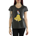 Miniatyrbild 3 av 5: Disney Princess Dam/Damer Klassisk Snövit Bomull T-shirt Light Graphite XS