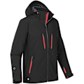 Miniatyrbild 2 av 3: Stormtech Patrol Hooded Soft Shell Jacket M Black/Bright R för män Black/Bright Red M