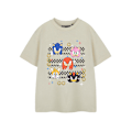 Miniatyrbild 1 av 3: Sonic The Hedgehog Pojkar Grupp Ansikten Kortärmad T-shirt 13-14 Oatmeal 13-14 Years