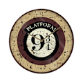 Miniatyrbild 1 av 2: Harry Potter Plattform 9 3/4 Väggklocka One Size Cream/Brown Cream/Brown One Size