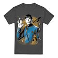 Miniatyrbild 1 av 5: Star Trek Unisex Vuxen Prosper Space T-Shirt L Gråmelerad Charcoal L