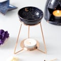 Miniatyrbild 3 av 3: Something Different Stjärntecken Oljebrännare One Size Svart/Guld Black/Gold One Size