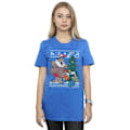 Miniatyrbild 2 av 5: The Flintstones Dam/Damer Jul Fair Isle Bomull Pojkvän Royal Blue L