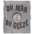 Miniatyrbild 1 av 6: Rick And Morty Oh Man Oh Geeze Filt En Storlek Flerfärgad Multicoloured One Size