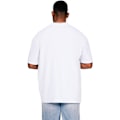 Miniatyrbild 2 av 3: Casual Classics Herr Ringspun Bomull Förlängd Halsringning Lång Oversize T-Shirt M Vit White M