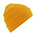 Miniatyrbild 1 av 3: Beechfield Waffle Ekologisk Bomulls Mössa One Size Senapsgul Mustard Yellow One Size