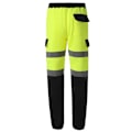 Miniatyrbild 2 av 2: Yoko Hi-Vis Joggingbyxor för herr M Gul/Marinblå Yellow/Navy M
