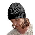 Miniatyrbild 2 av 2: Beechfield Unisex Vuxen Ekologisk Bomull Engineered Patch Beanie Black One Size