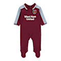 Miniatyrbild 1 av 2: West Ham United FC Baby Sleepsuit 12-18 månader Claret Red/Blue Claret Red/Blue 12-18 Months