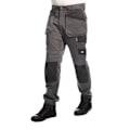 Miniatyrbild 1 av 4: Lee Cooper Herr Stretch Knäskydd Cargo Byxor 40R Grå Grey 40R