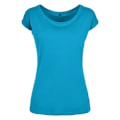 Miniatyrbild 1 av 2: Bygg ditt varumärke Dam/Dam Wide Neck T-shirt M Ocean Blue Ocean Blue M