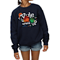 Miniatyrbild 3 av 5: National Lampoon's Christmas Vacation Girls Yule Crack Up Sweatshirt Navy Blue 9-11 Years