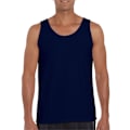 Miniatyrbild 2 av 4: Gildan Mens Softstyle Plain Tank Top S Marinblå Navy Blue S