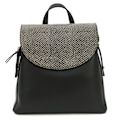 Miniatyrbild 1 av 3: Eastern Counties Leather Petra Snake Print Läderryggsäck En Black One Size