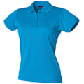 Miniatyrbild 1 av 2: Henbury Dam/Damer Coolplus® Monterad Poloskjorta 2XL Safir Sapphire Blue 2XL