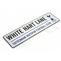 Miniatyrbild 2 av 2: Tottenham Hotspur FC Officiell Fotboll 3D Präglad Metall Hängande White/Navy/Black One Size